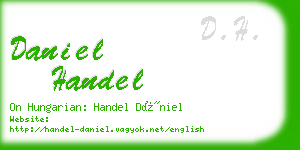 daniel handel business card